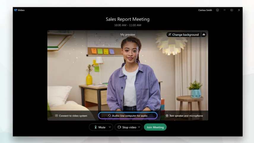 Kết nối âm thanh - Hướng dẫn bắt đầu với Webex Meetings dành cho người tham dự