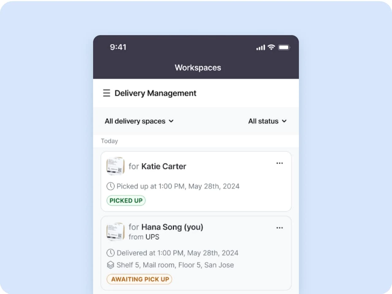 Zoom Workspace Reservation - Quản lý giao hàng