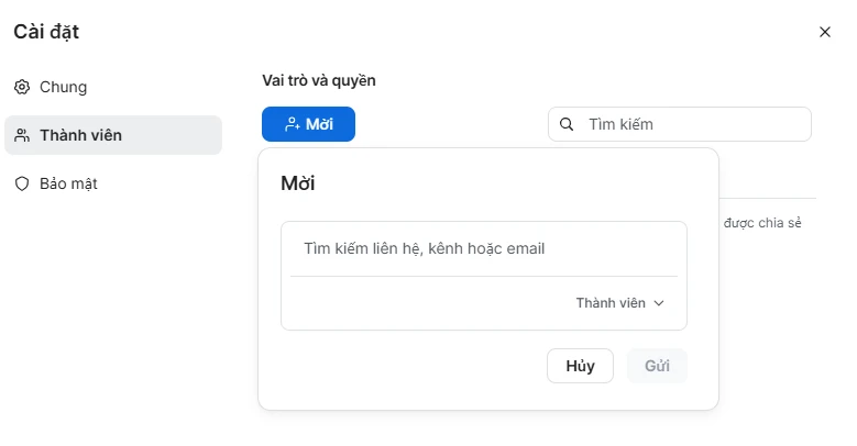 Cách thêm thành viên vào thư mục được chia sẻ trong Zoom Docs