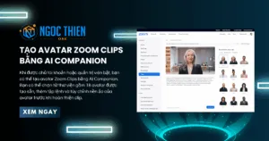 Tạo avatar Zoom Clips bằng AI Companion