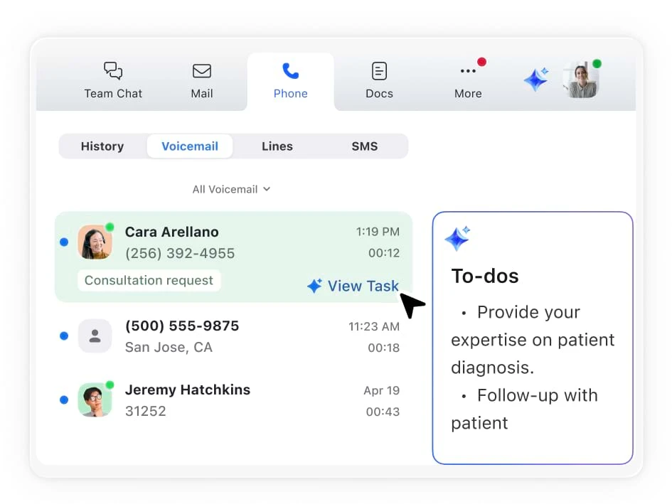 Để AI tạo công việc từ thư thoại