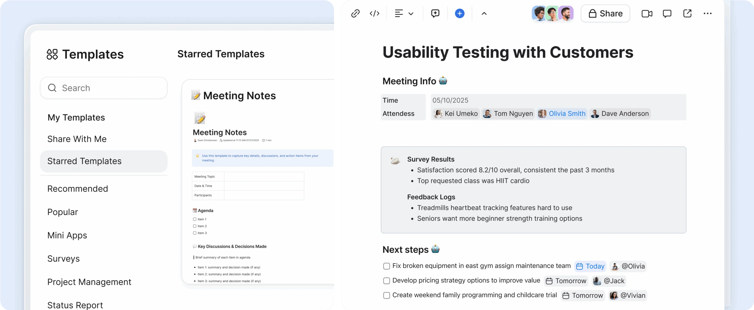 Tiết kiệm thời gian với các mẫu
