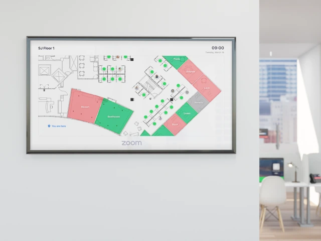 Xem phòng và không gian làm việc đang trống