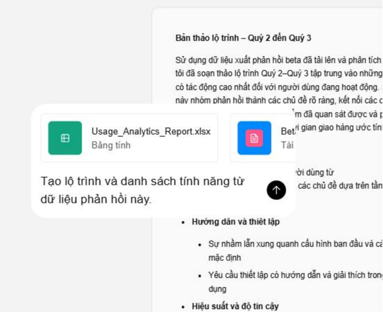 Biến phản hồi và dữ liệu thành lộ trình sản phẩm tập trung được toàn bộ nhóm của bạn hỗ trợ