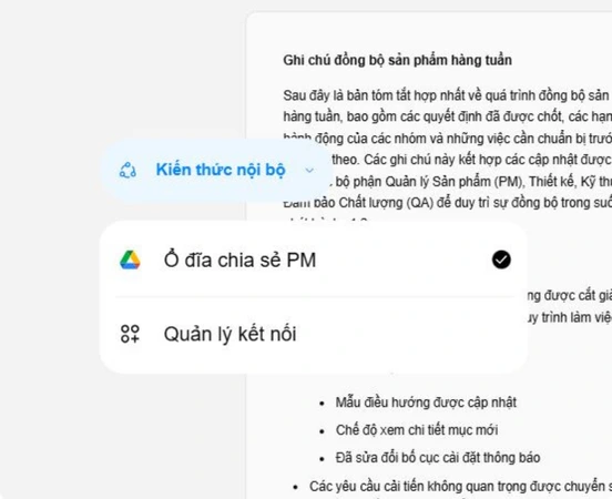 Giữ cho mọi nhóm sản phẩm thống nhất với các bản cập nhật được chia sẻ và rõ ràng bước tiếp theo