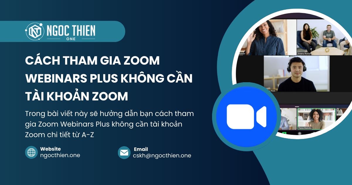 Cách tham gia Zoom Webinars Plus không cần tài khoản Zoom