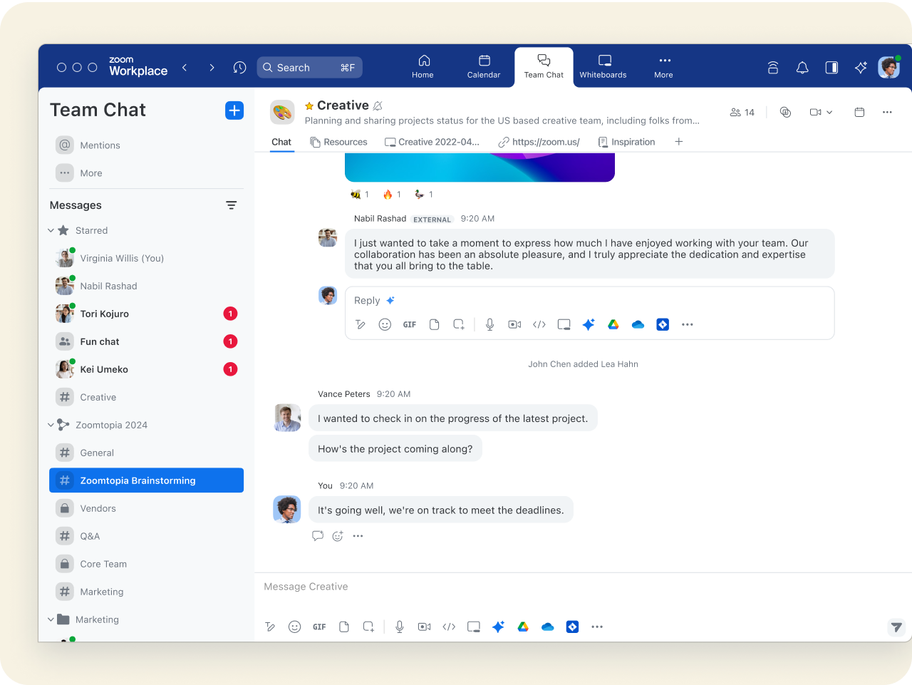 Giải pháp Zoom Workplace dành cho doanh nghiệp nhỏ - Nhắn tin tức thời, bao gồm