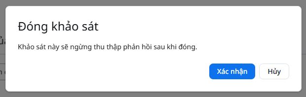 Cách đóng khảo sát trên Zoom