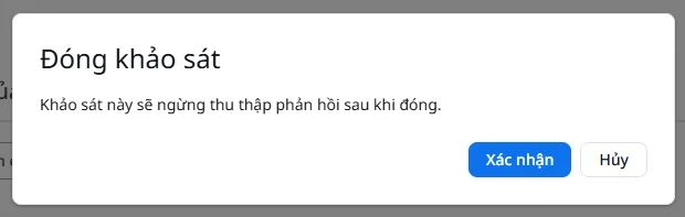 Cách đóng khảo sát trên Zoom