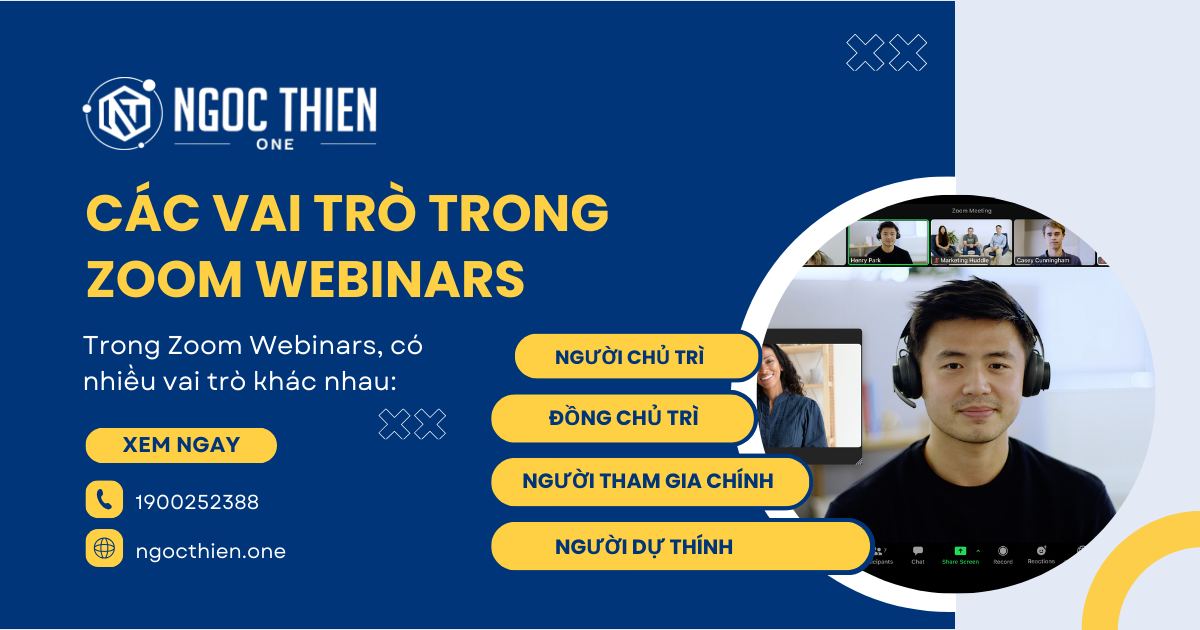 Tìm hiểu các vai trò trong Zoom Webinars chi tiết