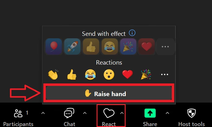 Cách giơ tay trên Zoom Workplace trên trình duyệt (Chrome)