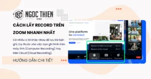 Cách lấy record trên Zoom nhanh nhất