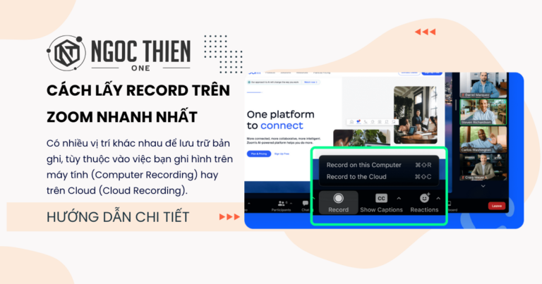 Cách lấy record trên Zoom nhanh nhất