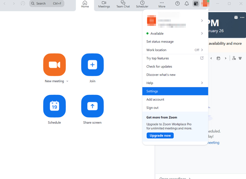 Cách lấy record trên Zoom trên máy tính