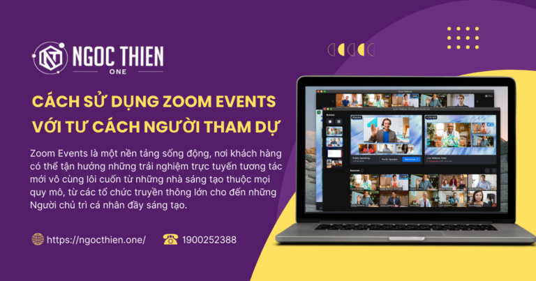 Cách sử dụng Zoom Events với tư cách người tham dự