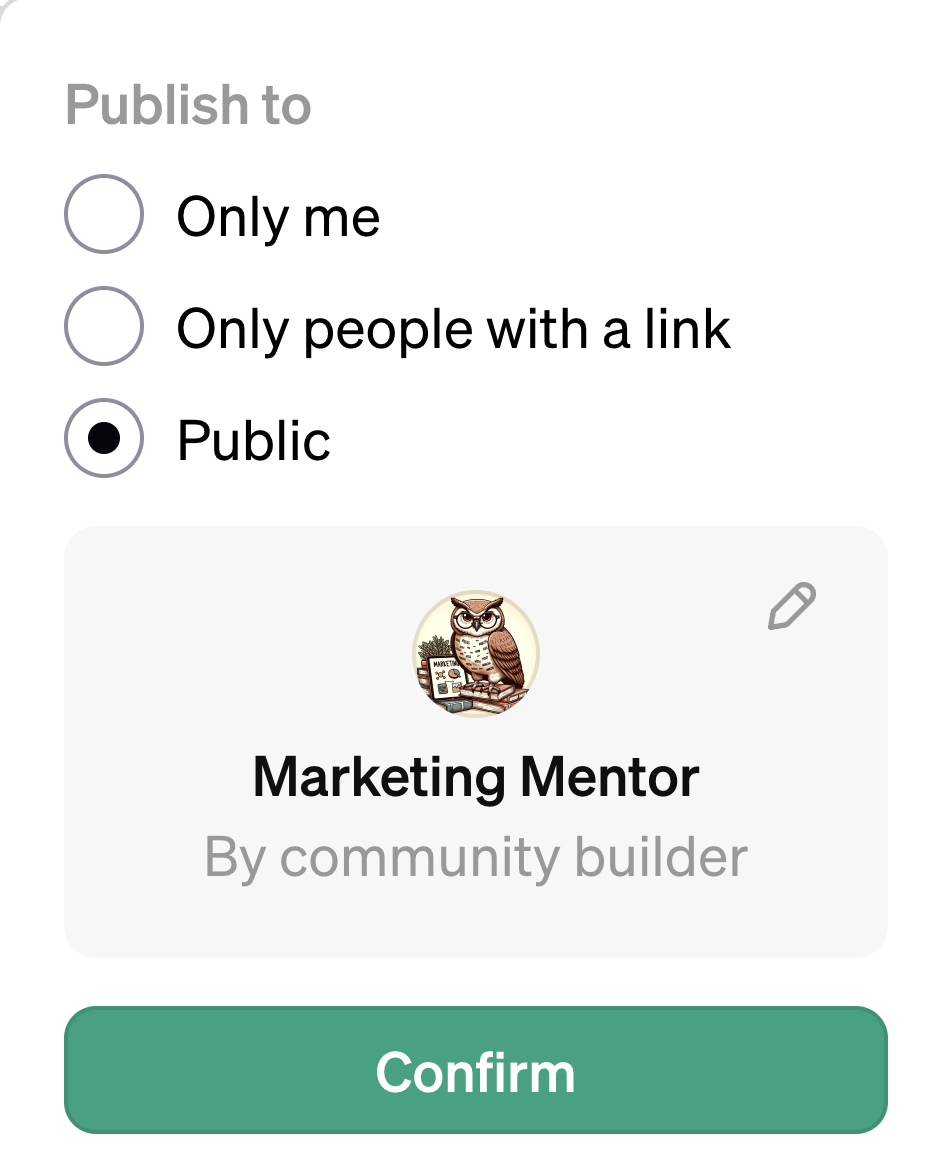 Bước 7: Hoàn tất GPT