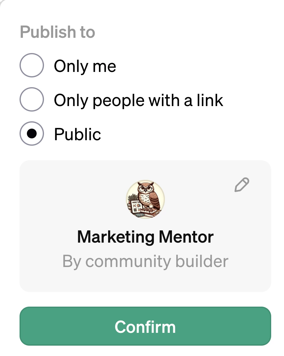 Bước 7: Hoàn tất GPT