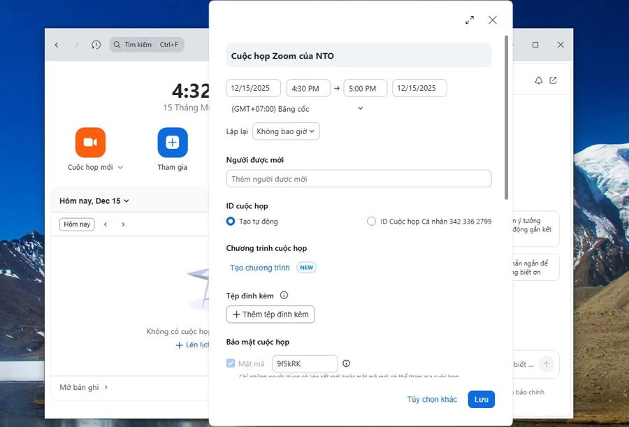 Cách tạo link Zoom trên máy tính (Windows/macOS)