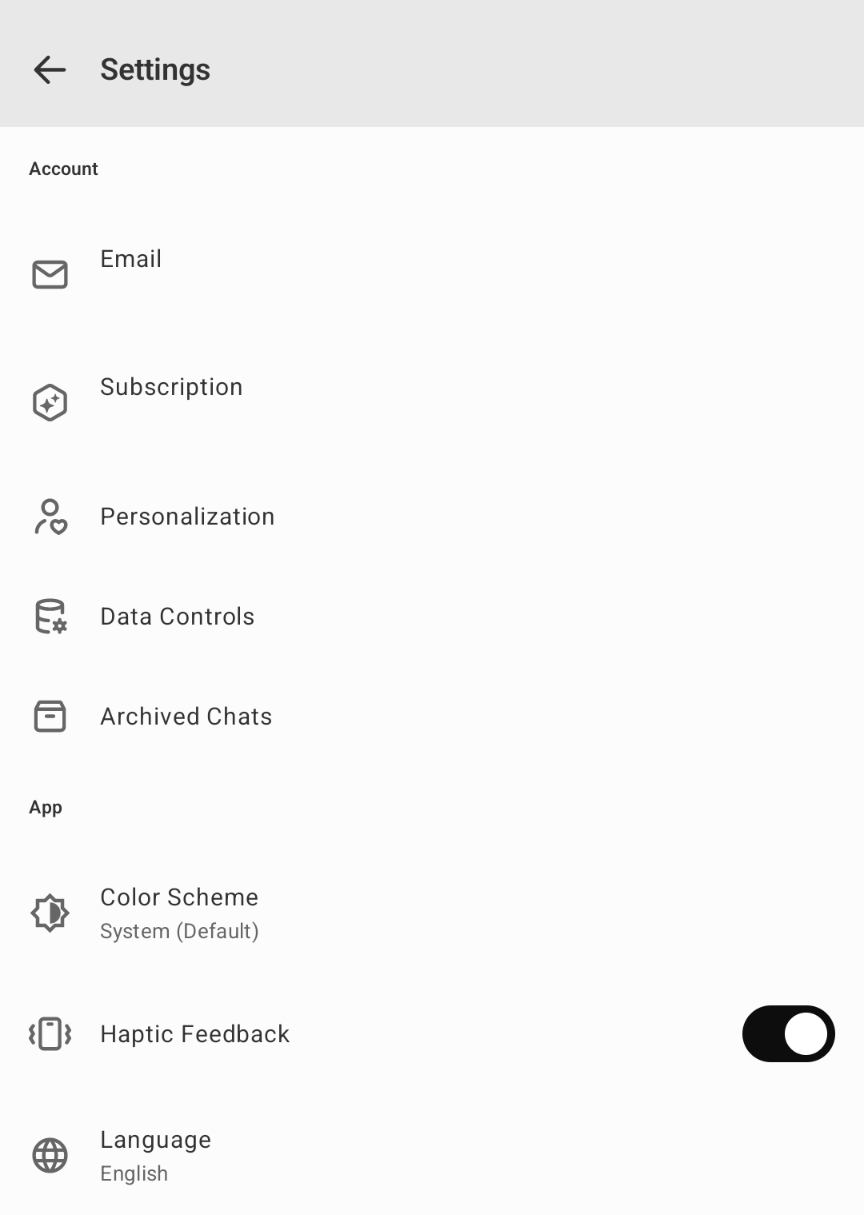 Cách thay đổi ngôn ngữ trên ChatGPT trên điện thoại