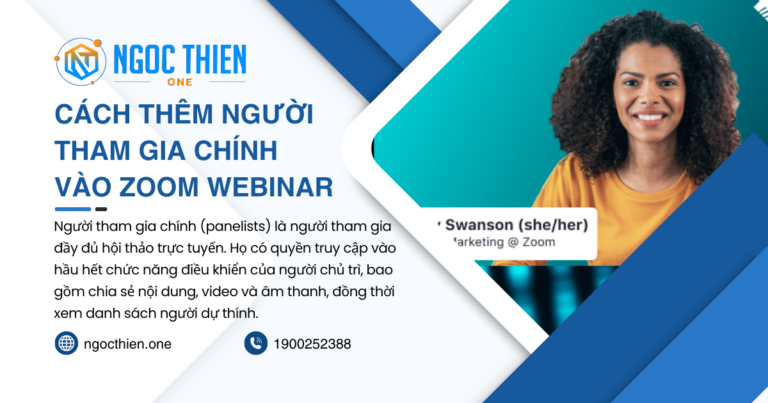 Cách thêm người tham gia chính vào Zoom Webinar