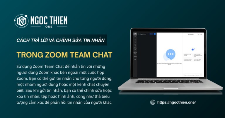 Cách trả lời và chỉnh sửa tin nhắn trong Zoom Team Chat