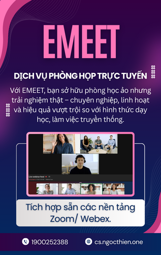EMEET – DỊCH VỤ PHÒNG HỌP TRỰC TUYẾN