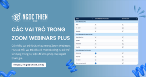 Hiểu về các vai trò trong Zoom Webinars Plus