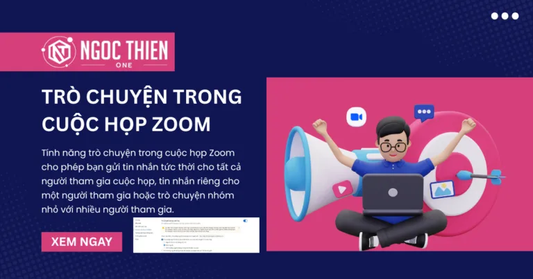 Hướng dẫn sử dụng tính năng trò chuyện trong cuộc họp Zoom