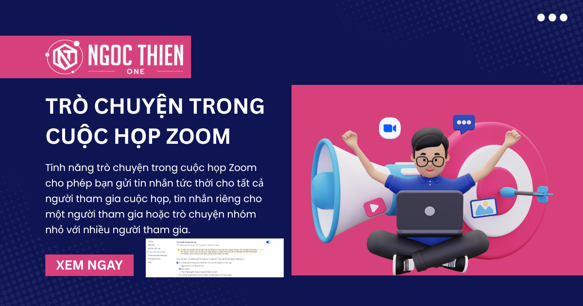 Hướng dẫn sử dụng tính năng trò chuyện trong cuộc họp Zoom