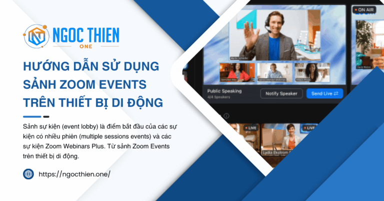 Hướng dẫn sử dụng sảnh Zoom Events trên thiết bị di động