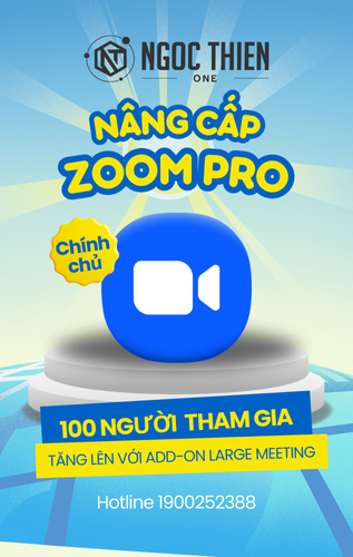 Nâng cấp Zoom Pro chính chủ