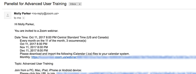 Nhấn Save [Lưu] để gửi lời mời cho người tham gia chính vừa được bổ sung.