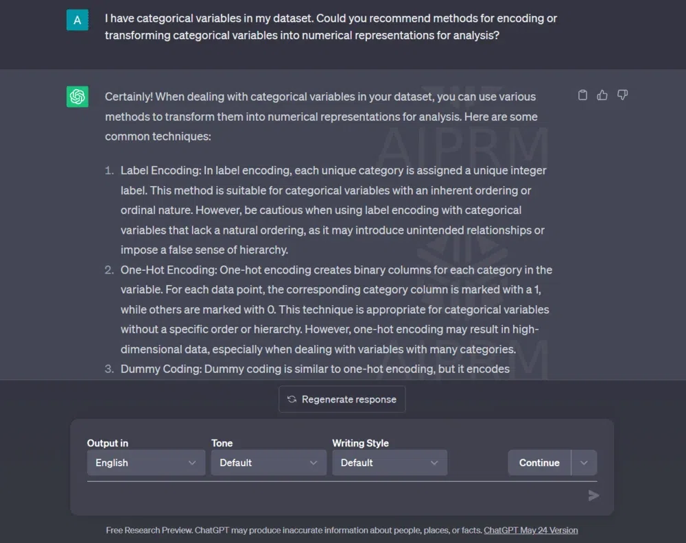 Bước 4: Mã hóa các biến phân loại