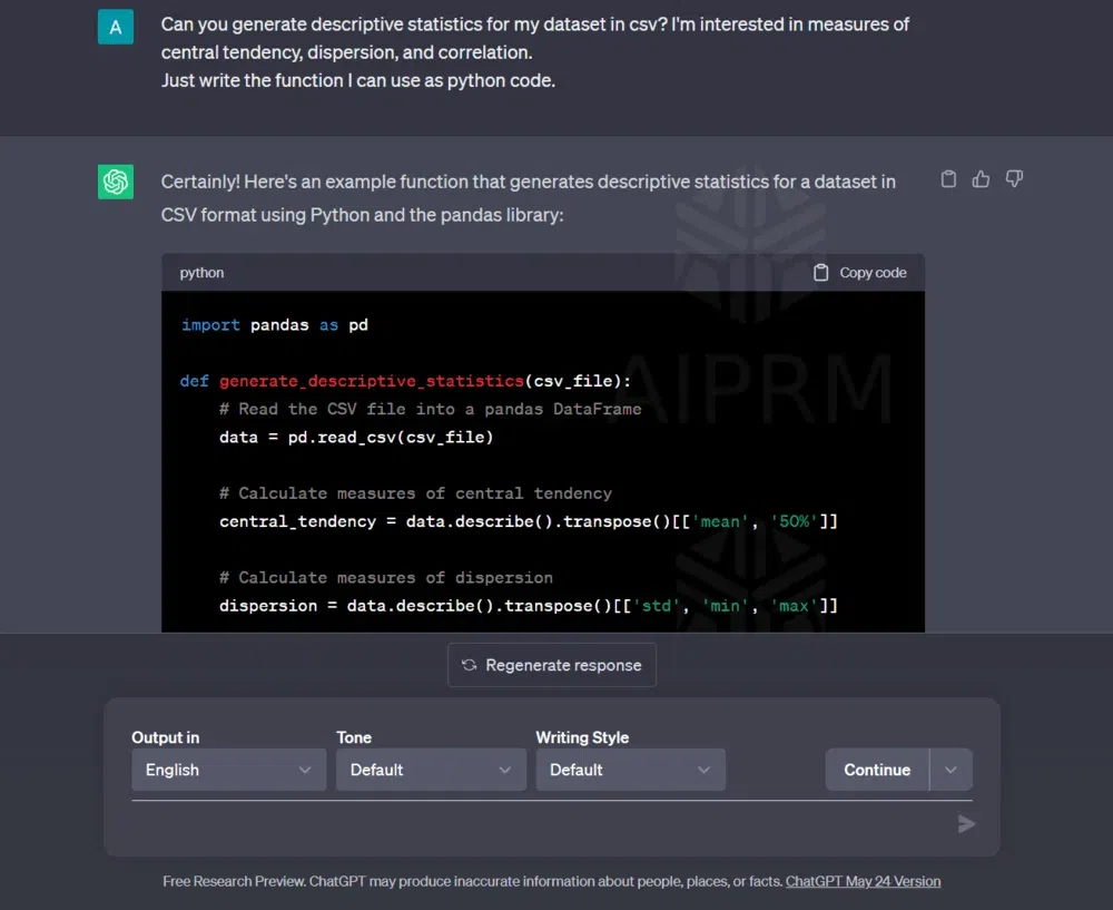 Khám phá dữ liệu – Tạo thống kê