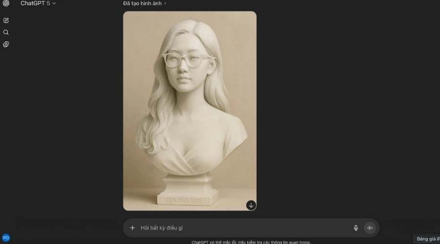 Prompt tạo ảnh theo trend tượng bán thân nghệ thuật