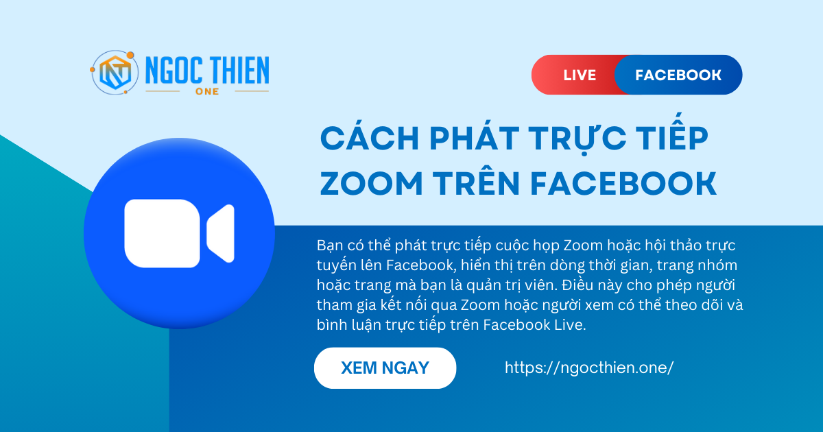 Cách phát trực tiếp Zoom trên Facebook