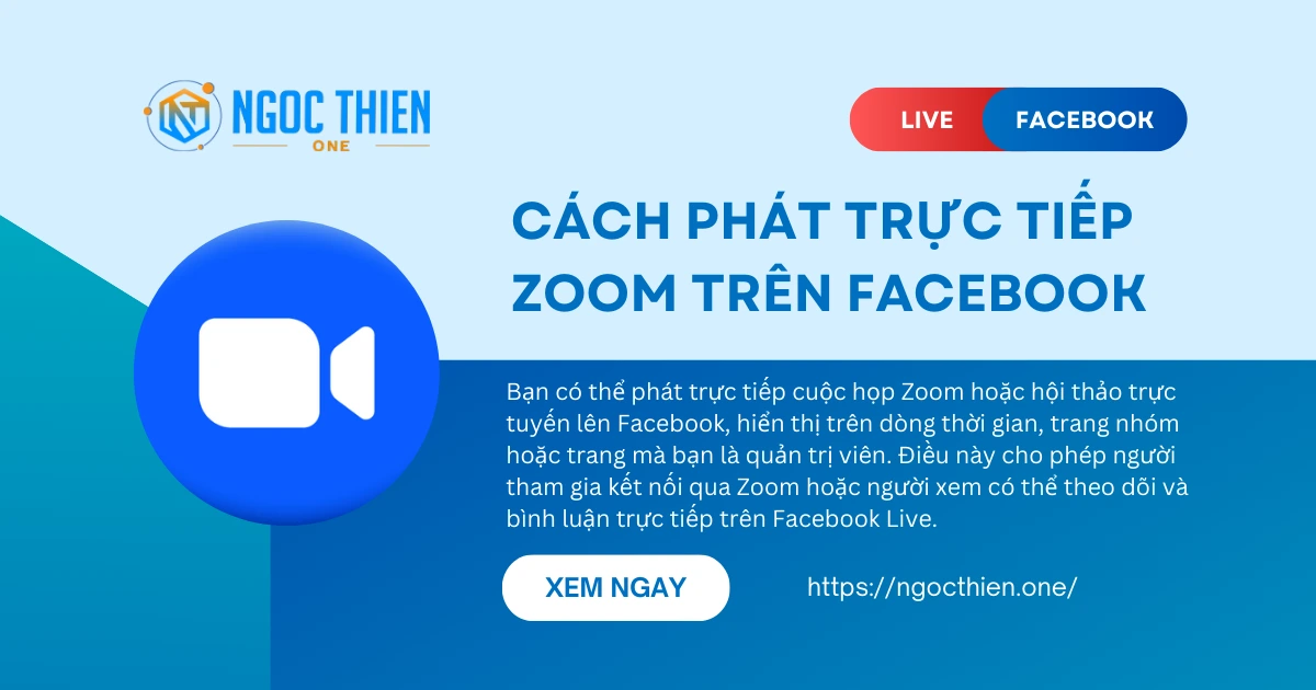 Cách phát trực tiếp Zoom trên Facebook