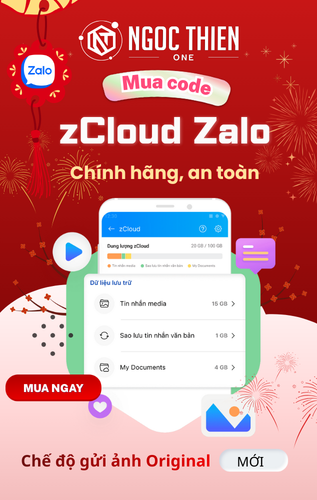 Mua code zCloud Zalo
