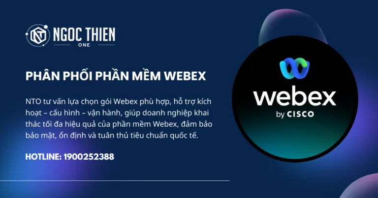 Phân phối bản quyền phần mềm Webex cho doanh nghiệp