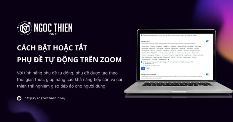 Cách bật hoặc tắt phụ đề tự động trên Zoom