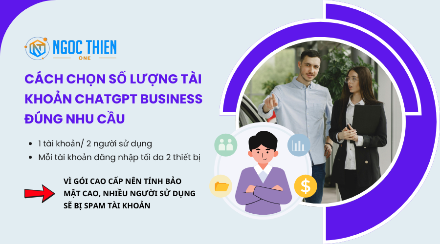 Hướng dẫn cách chọn số lượng tài khoản ChatGPT Business đúng nhu cầu