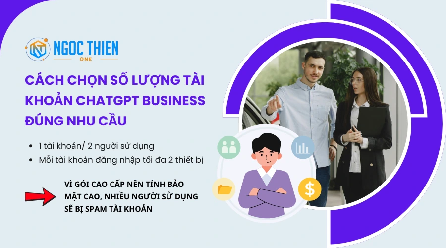 Hướng dẫn cách chọn số lượng tài khoản ChatGPT Business đúng nhu cầu