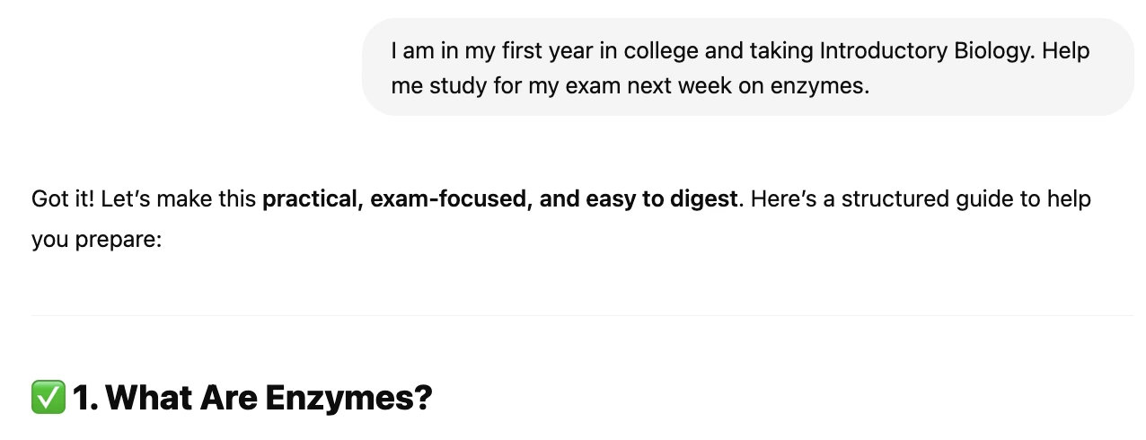 Để đạt kết quả tốt nhất, hãy cho ChatGPT biết bạn đang làm gì