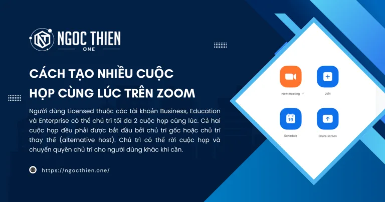 Cách tạo nhiều cuộc họp cùng lúc trên Zoom