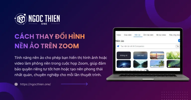 Cách thay đổi hình nền ảo trên Zoom