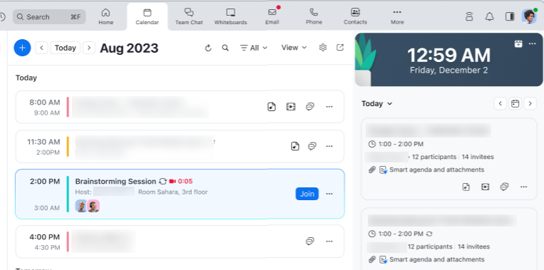 Chế độ Agenda/ Calendar - Cách 2