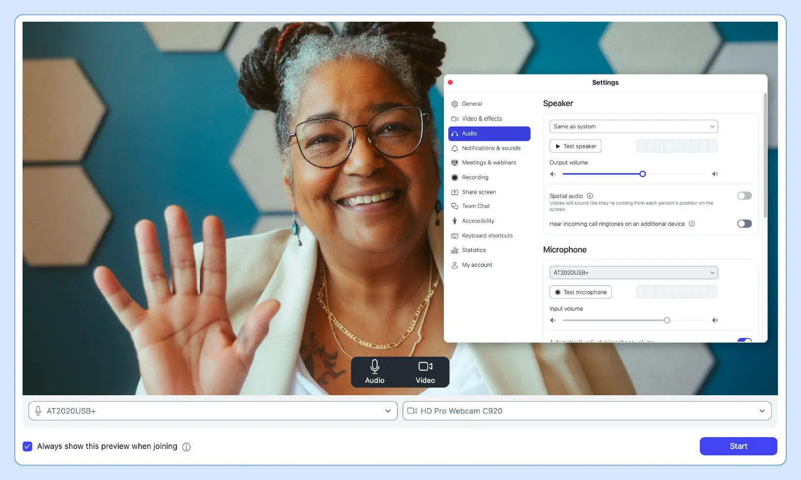 Mẹo phỏng vấn qua Zoom: Kiểm tra camera và micro trước buổi phỏng vấn