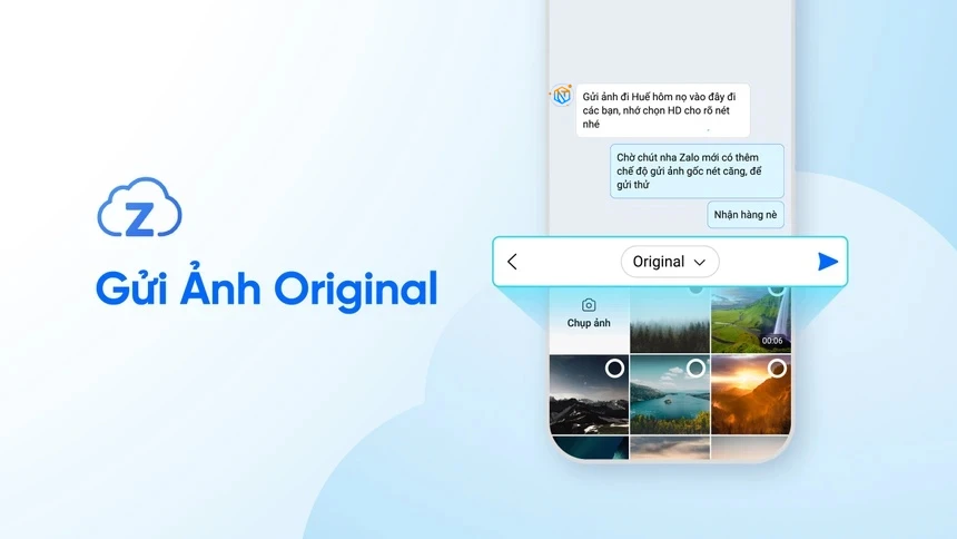 Chế độ gửi ảnh Original trên zCloud Zalo là gì?
