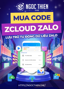 Mua code zCloud Zalo