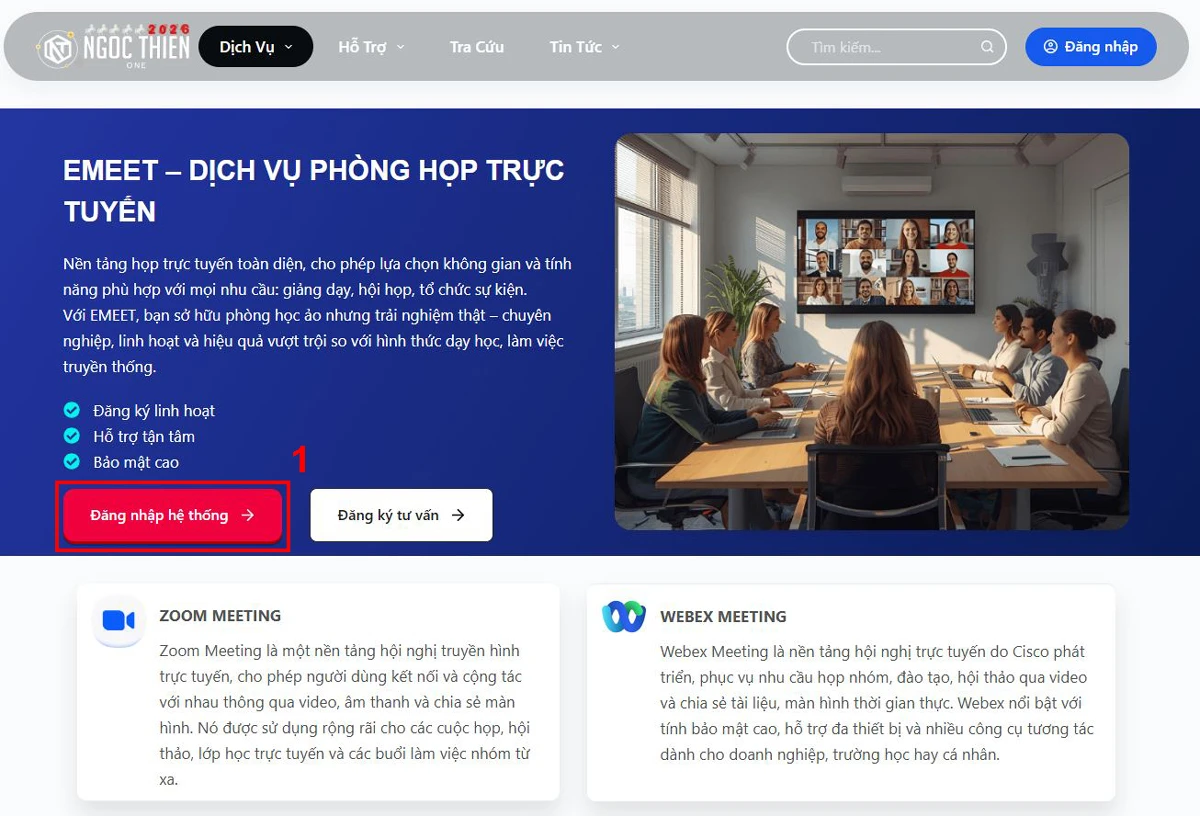 Hướng dẫn đăng ký thuê link phòng Zoom
